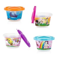 Nuby Kit com 4 Potes Decorados 120ml para Bebês - Seguro, Prático e Reutilizável - imagem 2