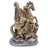 São Jorge Pequeno em Resina - Estátua Decorativa para Sala e Estante - imagem 4