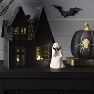 Estatueta de Fantasma de Halloween - Resina Assustadora Decorativa para Mesa e Ambientes - imagem 3
