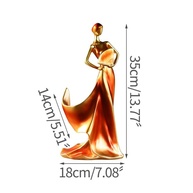 Estatueta Decorativa Rosa Minimalista - Escultura Moderna para Casa e Presentes - imagem 2