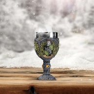Estatueta Hufflepuff Harry Potter - Taça Decorativa com Detalhes em Cristal Amarelo - imagem 3