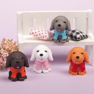 Miniatura de Cachorro para Terrário - 4 Peças Decorativas para Maquetes e Mini Jardins de Fada - imagem 4
