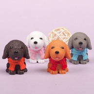 Miniatura de Cachorro para Terrário - 4 Peças Decorativas para Maquetes e Mini Jardins de Fada - imagem 3