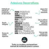 Adesivo de Parede Decorativo Frase Inspiradora 'Inspira, Respira e Não Pira' | Design Moderno para Ambientes Calmos - imagem 4