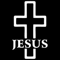 Adesivo Decorativo Cruz Jesus - Devoção Religiosa em Vários Tamanhos | Branco 7x11,4cm - imagem 1