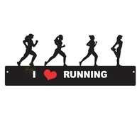Porta Medalhas Corrida Feminino Ilove Running - Quadro Decorativo em MDF para Corredoras - imagem 5