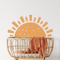 Adesivo de Parede Sol Decorativo para Quarto Infantil e Bebê - 16 Peças 54x109cm - imagem 5