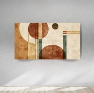 Quadro Decorativo Abstrato 90x60cm | Arte Moderna em Canvas com Bordas Infinitas - imagem 3