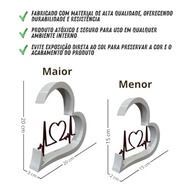 Coração Decorativo Batom Vermelho com Design Cardíaco Moderno - Presente Romântico Ideal - imagem 4