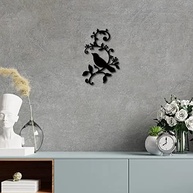 Arte de Parede de Pássaros em Metal Decorativo - Design Folhas e Galhos para Ambientes Internos e Externos - imagem 3
