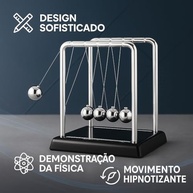 Pêndulo de Newton 13,5cm - Enfeite Decorativo com Design Elegante e Demonstração Científica - imagem 5