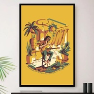 Quadro Decorativo Belchior - Música do Brasil - Moldura Premium A4 23x33cm - imagem 1