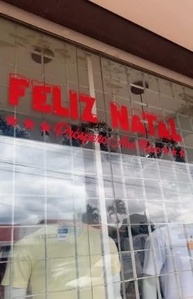 Adesivo Decorativo Feliz Natal e Próspero Ano Novo - Design Elegante para Vitrines e Ambientes Festivos - imagem 2