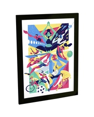 Quadro Decorativo Esportes Olímpicos - Estilo Olimpíada para Decoração de Quarto e Sala - imagem 1