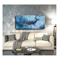Quadro Decorativo Mar Praia Baleia 55x100cm - Decore seu Ambiente com Estilo Náutico - imagem 3