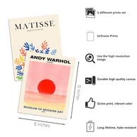 6 Pôsteres de Arte Moderna com Estilo Matisse Rosa - Conjunto Decorativo para Parede - imagem 5