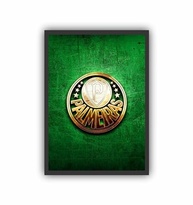 Quadro Decorativo Futebol Verdão A3 com Moldura Preta - Design Exclusivo para Torcedores - imagem 2