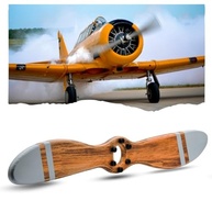 Hélice de Avião Antigo Decorativo em Madeira - Tamanho Grande (Branco) | Peça Vintage para Decoração Aeronáutica - imagem 5