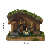 Presépio de Resina Natalino Decorativo 9x12cm - Modelo PR0123 | Decoração Rústica e Elegante para o Natal - imagem 4