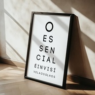 Quadro Decorativo Invisível com Moldura - Frase Motivacional Minimalista para Sala, Quarto e Escritório - imagem 3