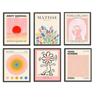 6 Pôsteres de Arte Moderna com Estilo Matisse Rosa - Conjunto Decorativo para Parede - imagem 2