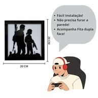 Quadro Decorativo The Last of Us - Design Exclusivo em Alto Relevo 20x20cm - imagem 4