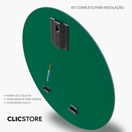 Espelho Redondo 60cm Decorativo para Banheiro, Quarto e Sala - Acabamento Lapidado com Kit de Instalação - imagem 4