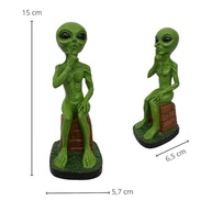 Estatueta ET Alienígena Decorativo Resina - Enfeite Temático Espacial - imagem 4