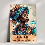 Coleção 16 Quadros Decorativos Orixás - Arte Afro-Brasileira em Laser - imagem 1