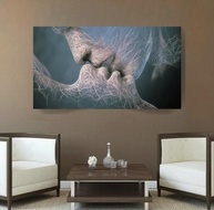 Quadros Decorativos 3D 60x40cm - Tela Romântica em Canvas com Moldura de Madeira Maciça - imagem 4