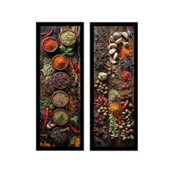 Kit 2 Quadros Decorativos para Cozinha e Área Gourmet - Design Moderno em Preto - imagem 2