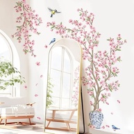 Decalques de Parede Flor de Cerejeira Rosa | Adesivos Decorativos para Sala e Quarto - imagem 2
