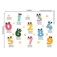 Adesivo de Parede Números Kids Infantil com Estrelas - Decore com Criatividade e Estilo! - imagem 3