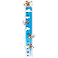 Adesivo Infantil Tokfix Kids Régua de Crescimento Avião - Decore e Acompanhe o Desenvolvimento do Seu Filho - imagem 1