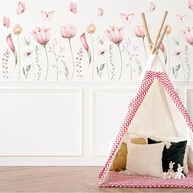Adesivo de Parede Floral Encantador - Decore com Estilo e Charme Natural - imagem 1