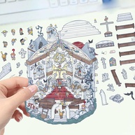 Adesivos 3D Miniatura Cenas Fofas - Decore e Alivie o Estresse - imagem 1