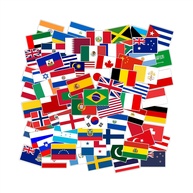 72x Adesivos de Bandeiras de Países Diversos - Decore e Personalize com Estilo! - imagem 1