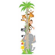 Adesivo Infantil Régua de Crescimento Safari - Tokfix Kids | Decore e Acompanhe o Crescimento com Estilo - imagem 2