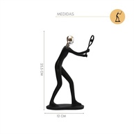 Estatueta de Resina de Homem Tenista 25,5 cm – Decore com Esporte e Estilo - imagem 4