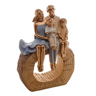 Figura Decorativa Família em Resina 18x8x27cm - Wolff | Decore com Estilo e Sofisticação - imagem 5