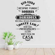 Adesivo de Parede Sorria e Seja Bem-Vindo – Decore com Simpatia e Estilo (50cm x 90cm) - imagem 2