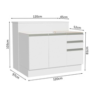 Ilha de Cozinha 120cm: Organize e Decore! - imagem 2