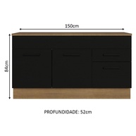 Balcão de Pia Cozinha 150cm: Organize e Decore! - imagem 2