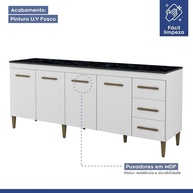 Balcão de Cozinha Atenas 2m: Organize e Decore! - imagem 2
