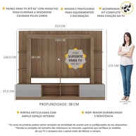 Rack e Painel TV 65" – Organize e Decore! - imagem 2