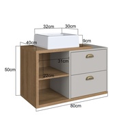 Gabinete de Banheiro Suspenso 80cm: Organize e Decore! - imagem 2