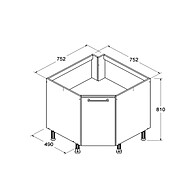 Balcão de Canto Ditália Aspen: Organize e Decore! - imagem 2