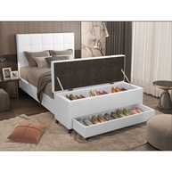Puff Baú Sapateira Casal: Organize e Decore! - imagem 2