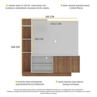 Estante Painel TV 55" Denver: Organize e Decore! - imagem 2