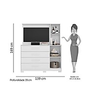 Cômoda com Painel TV 43” Ilhabela: Organize e Decore! - imagem 2